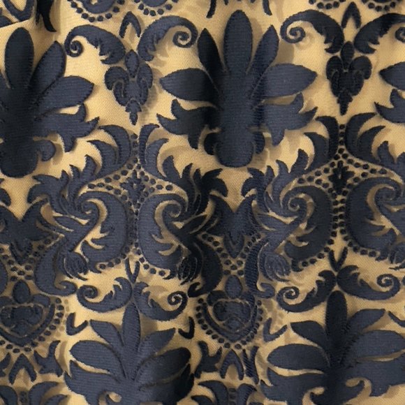 H&M - Navy Blue Full Sleeve Bodycon Lace Dress - Picture 2 of 6